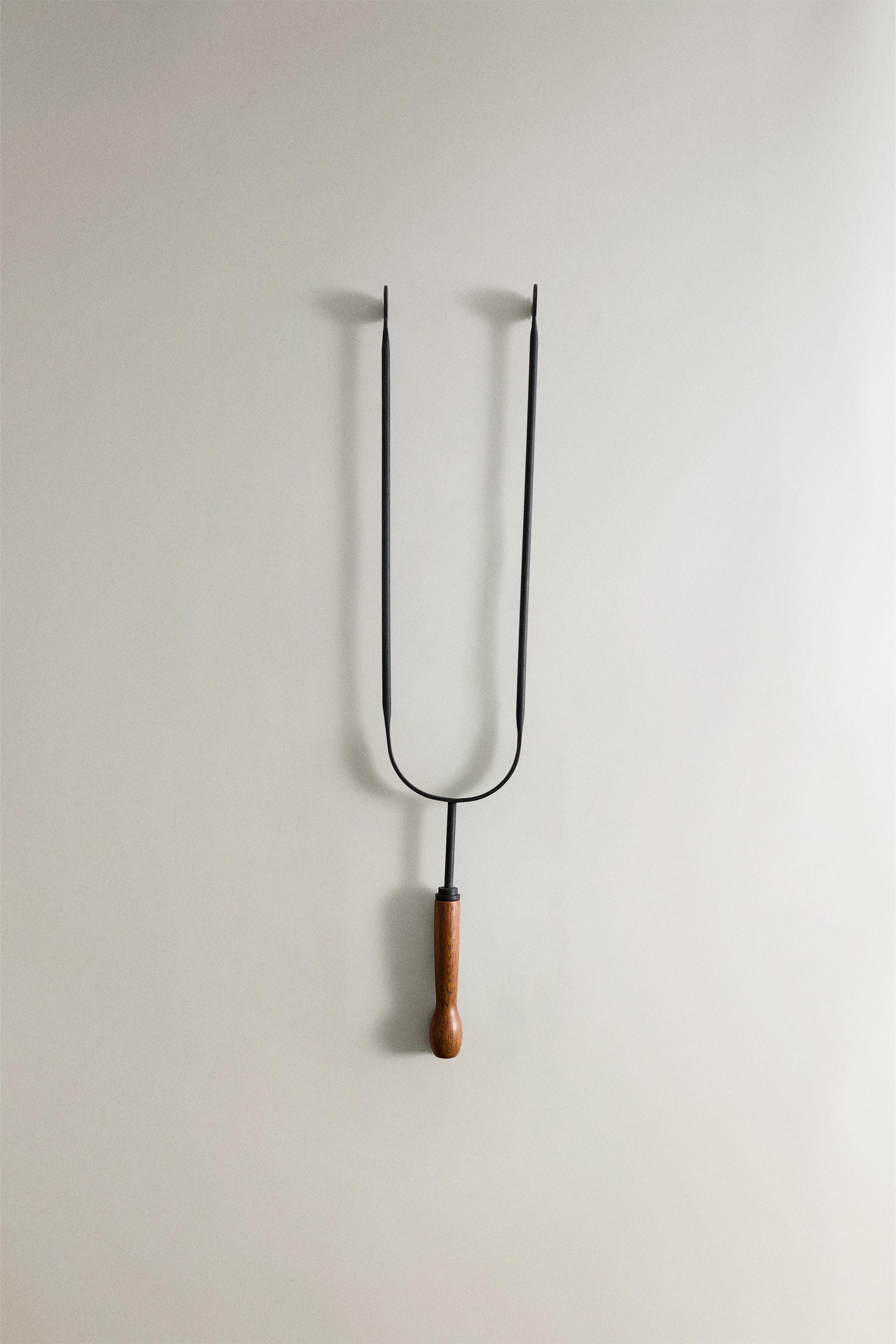 IRON FIREPLACE TONGS